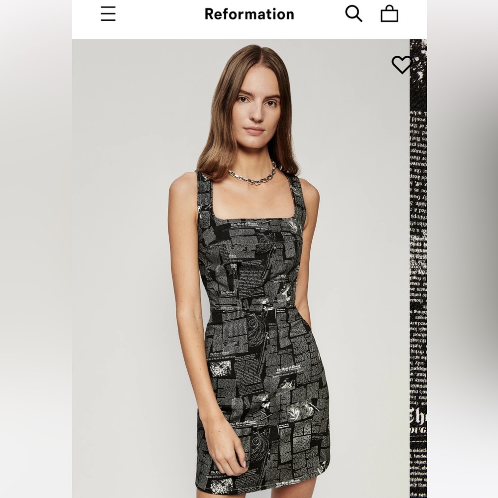 Reformation Davies Style Zine Bustier Denim Mini Dress size 10 nwt